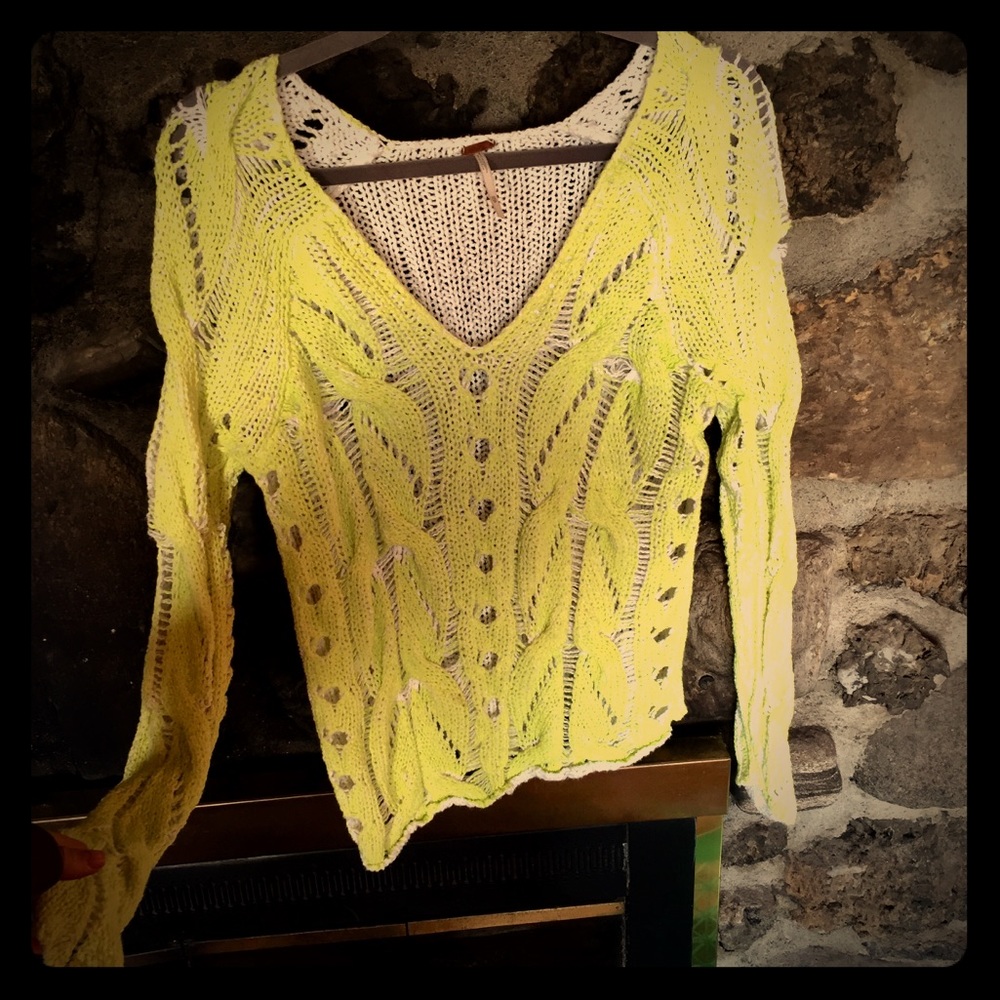 Free People Neon Sweater